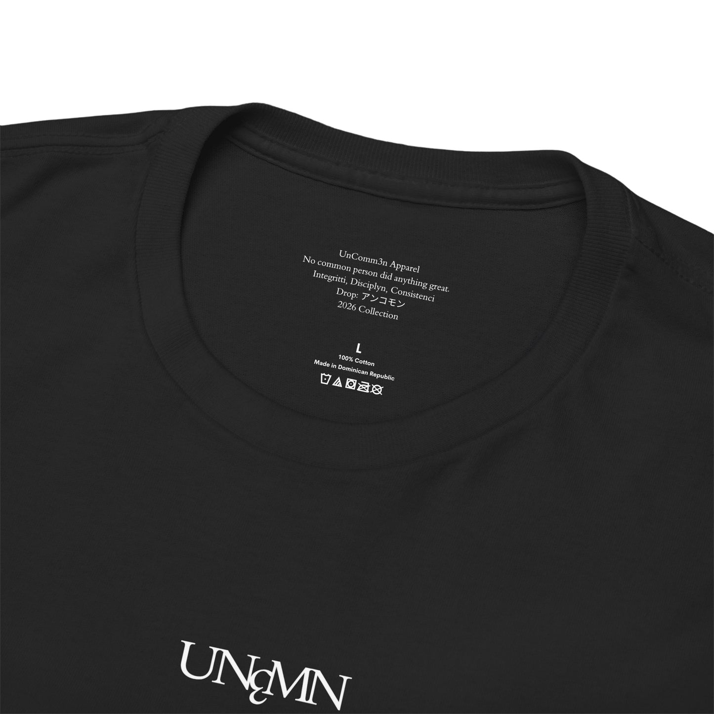Exclusive UnComm3n アンコモン Oversized Midweight T - Black