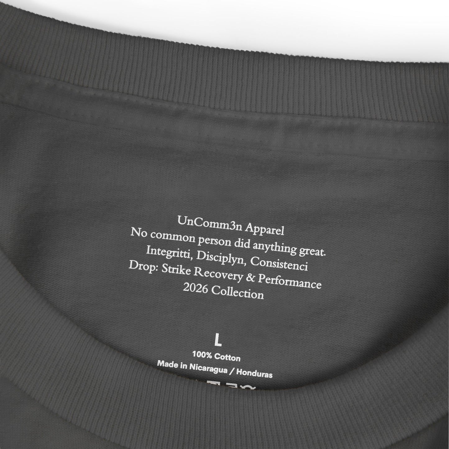 Exclusive Strike Recovery Oversized Premium  Heavyweight T - Faded Black